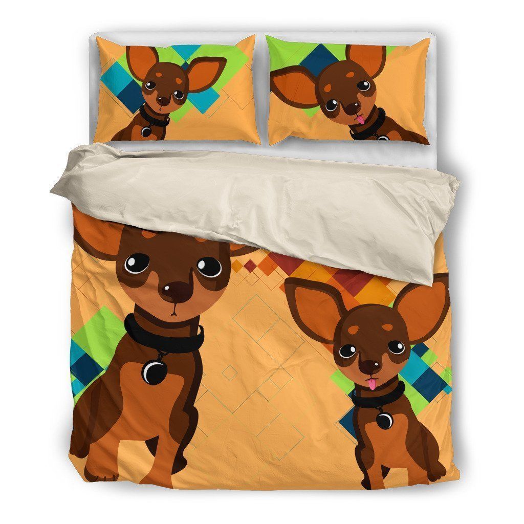 Chihuahua Cotton Bed Sheets Spread Comforter Duvet Cover Bedding Sets