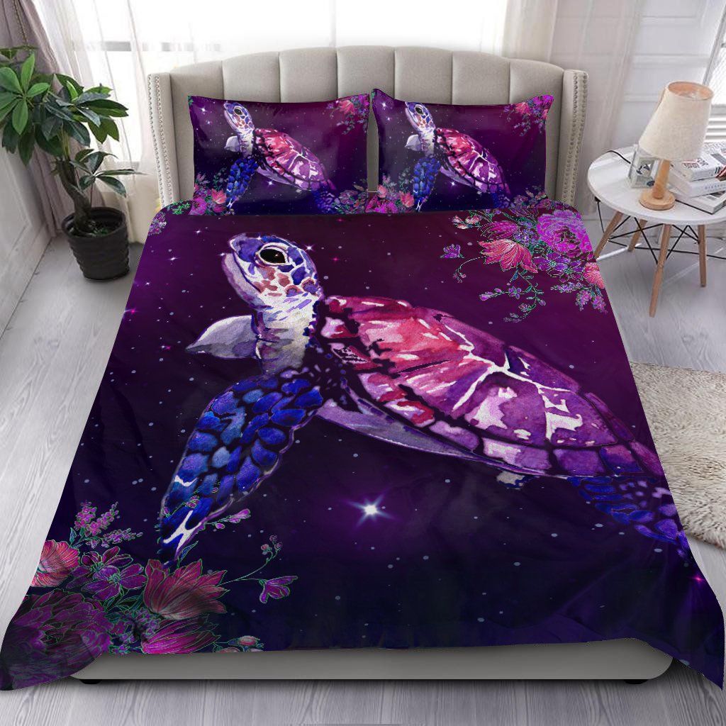 Lovely Turtle Bedding Set Bed Sheets Spread Comforter Duvet Cover Bedding Sets