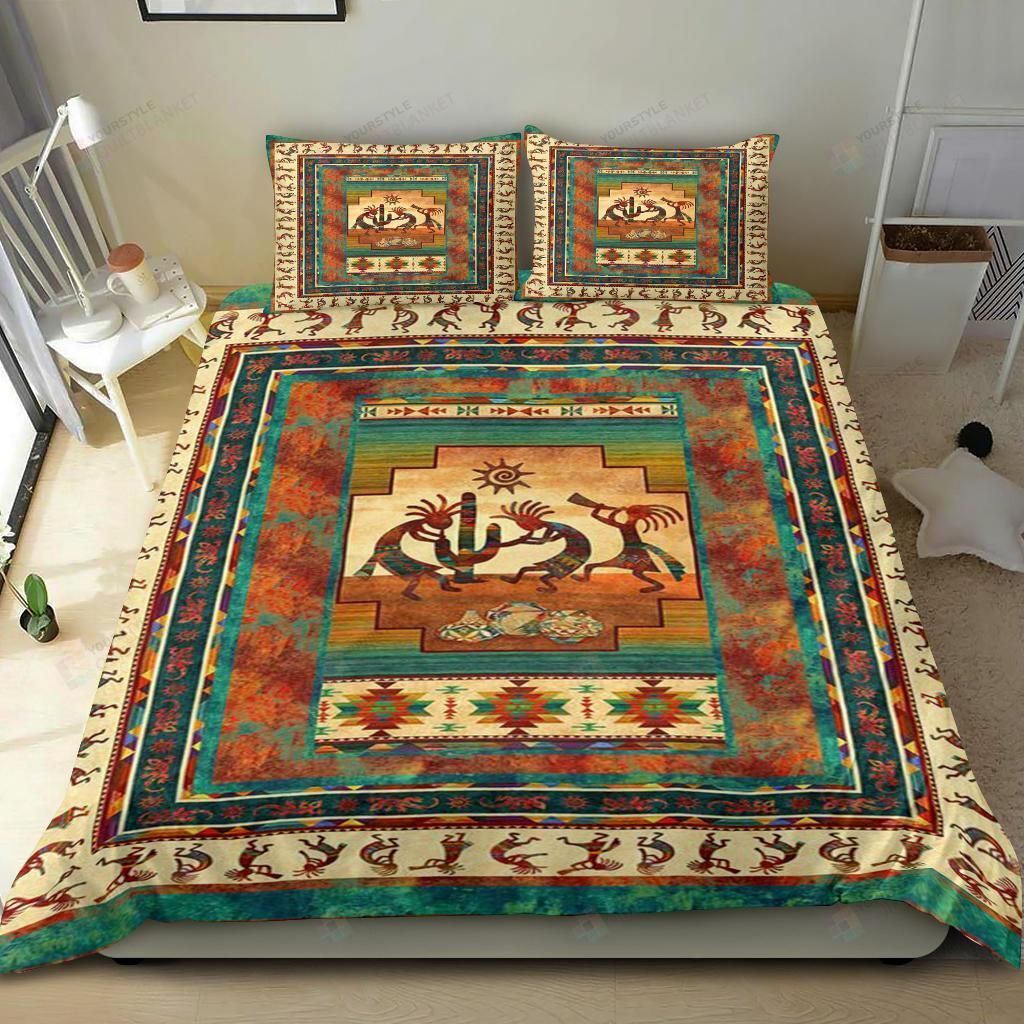 Kokopelli Cotton Bed Sheets Spread Comforter Duvet Cover Bedding Sets