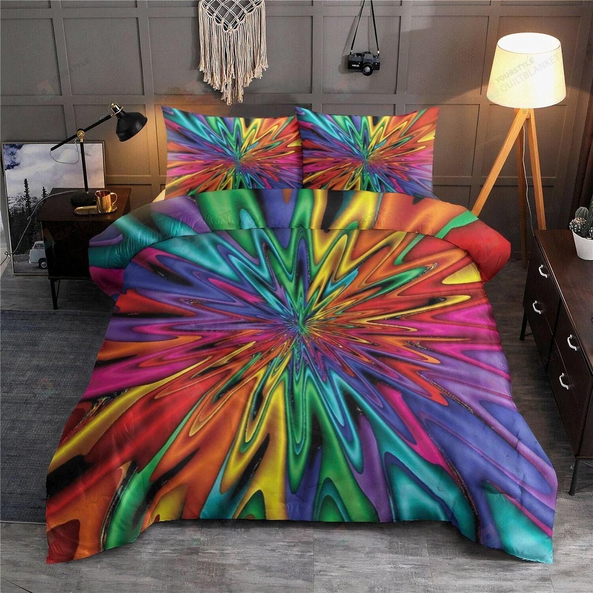 Hippie Tie Dye Duvet Cover Bedding Set