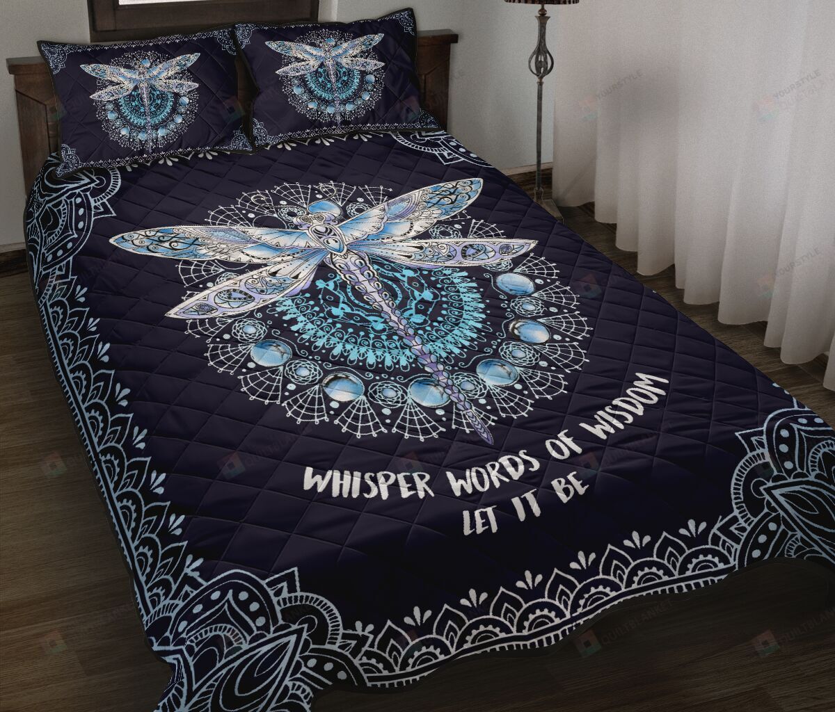 Dragonfly Quilt Bedding Set