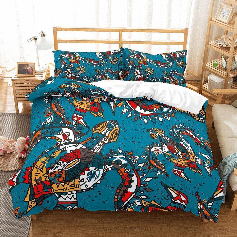 Turtle Cotton Bed Sheets Spread Comforter Duvet Cover Bedding Sets