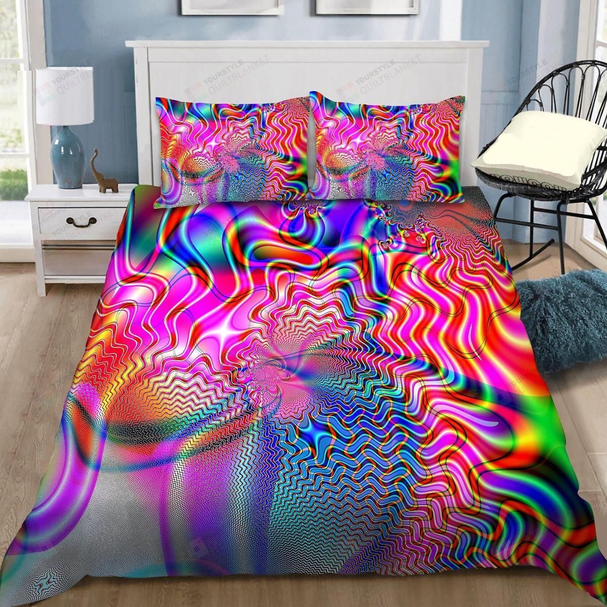 Loving Psychedelia Hippie Duvet Cover Bedding Set