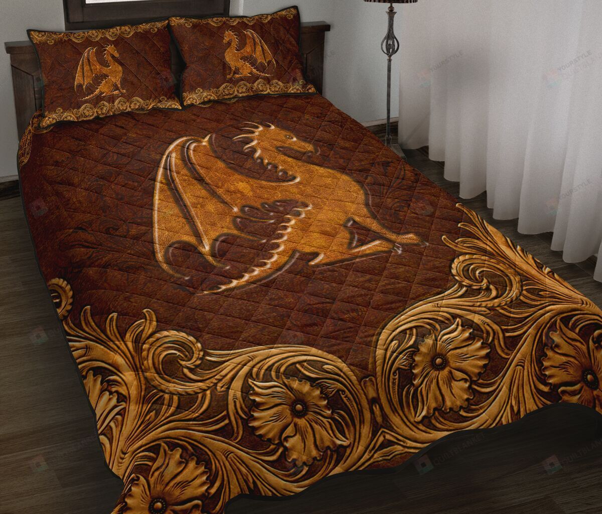 Dragon Quilt Bedding Set