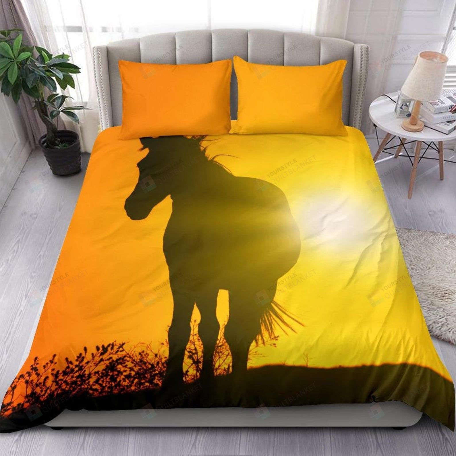 Horse Bedding Set Bed Sheets Spread Comforter Duvet Cover Bedding Sets