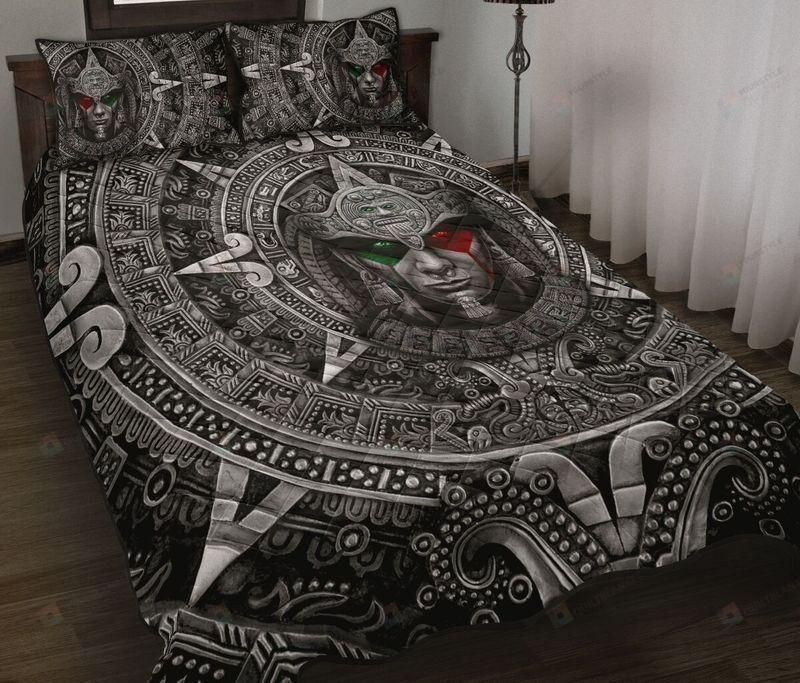 Aztec Warrior Mexican Quilt Bedding Set