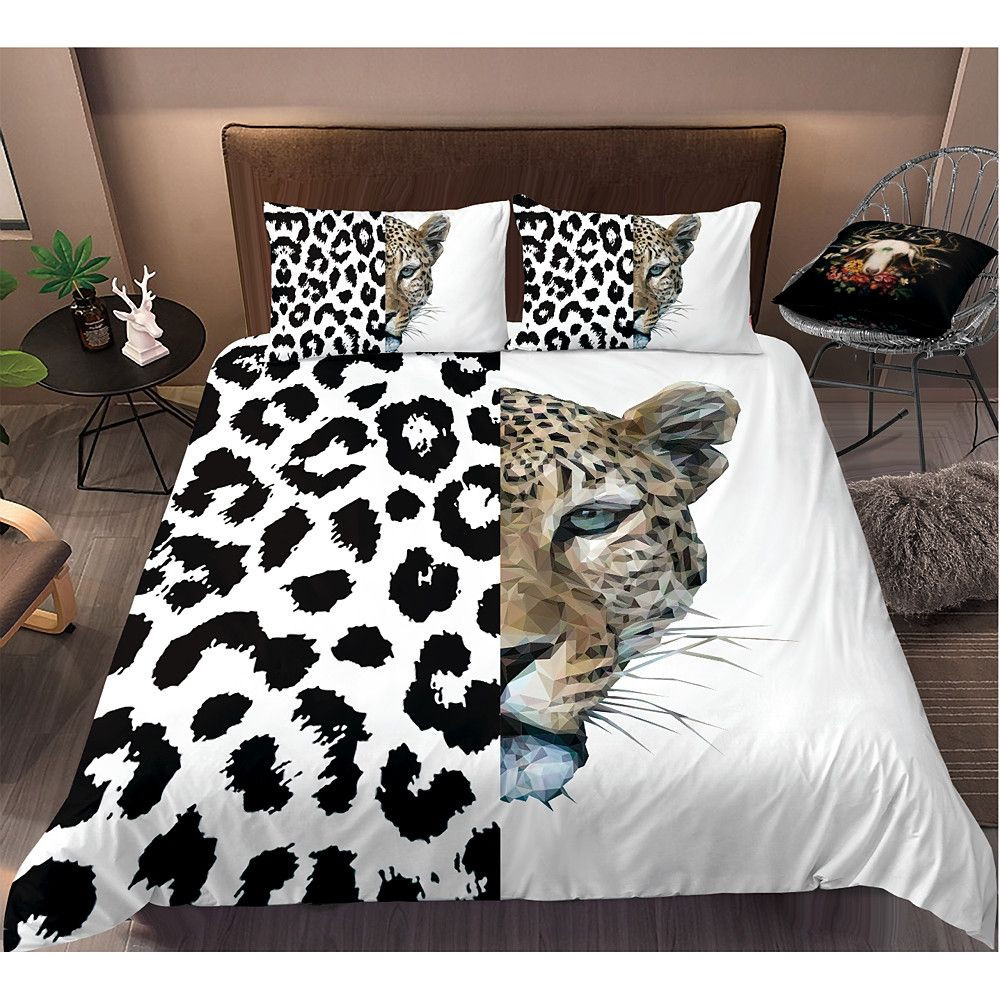 Leopard Bedding Set Bed Sheets Spread Comforter Duvet Cover Bedding Sets