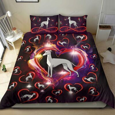 Greyhound Cotton Bed Sheets Spread Comforter Duvet Cover Bedding Sets