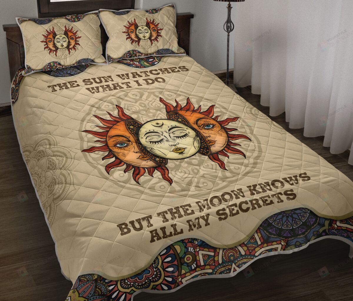 Sun And Moon Quilt Bedding Set