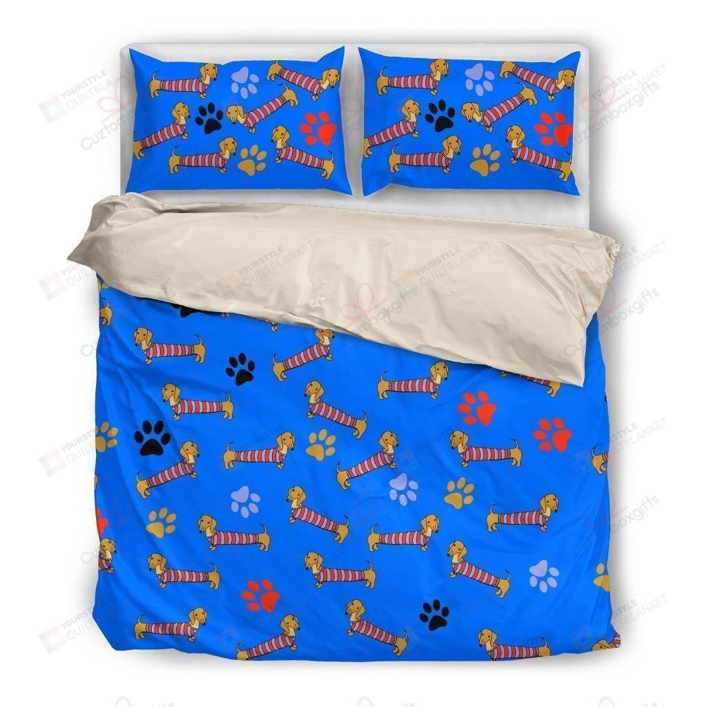 Dachshunds Cotton Bed Sheets Spread Comforter Duvet Cover Bedding Sets