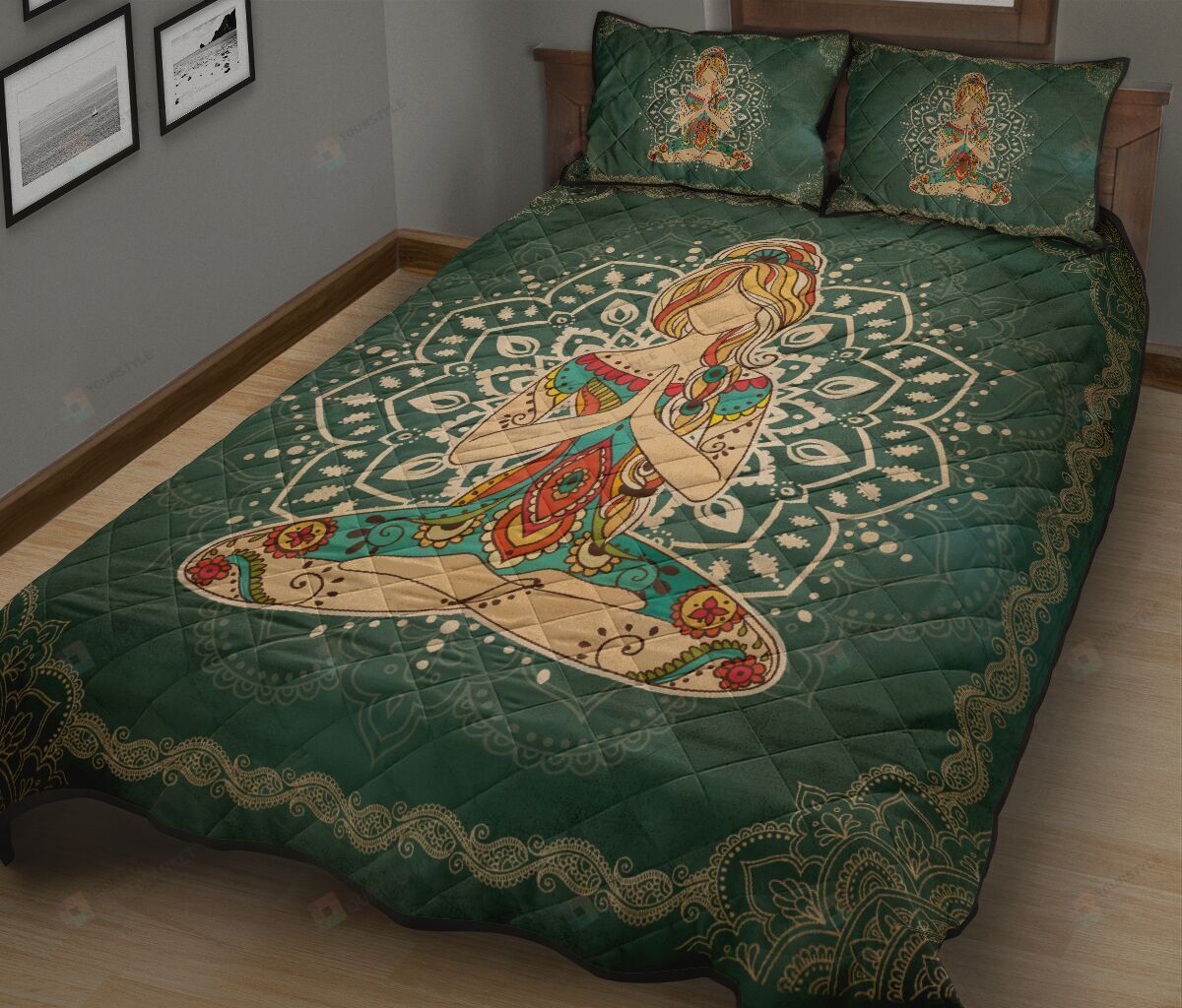 Yoga Mandala Quilt Bedding Set