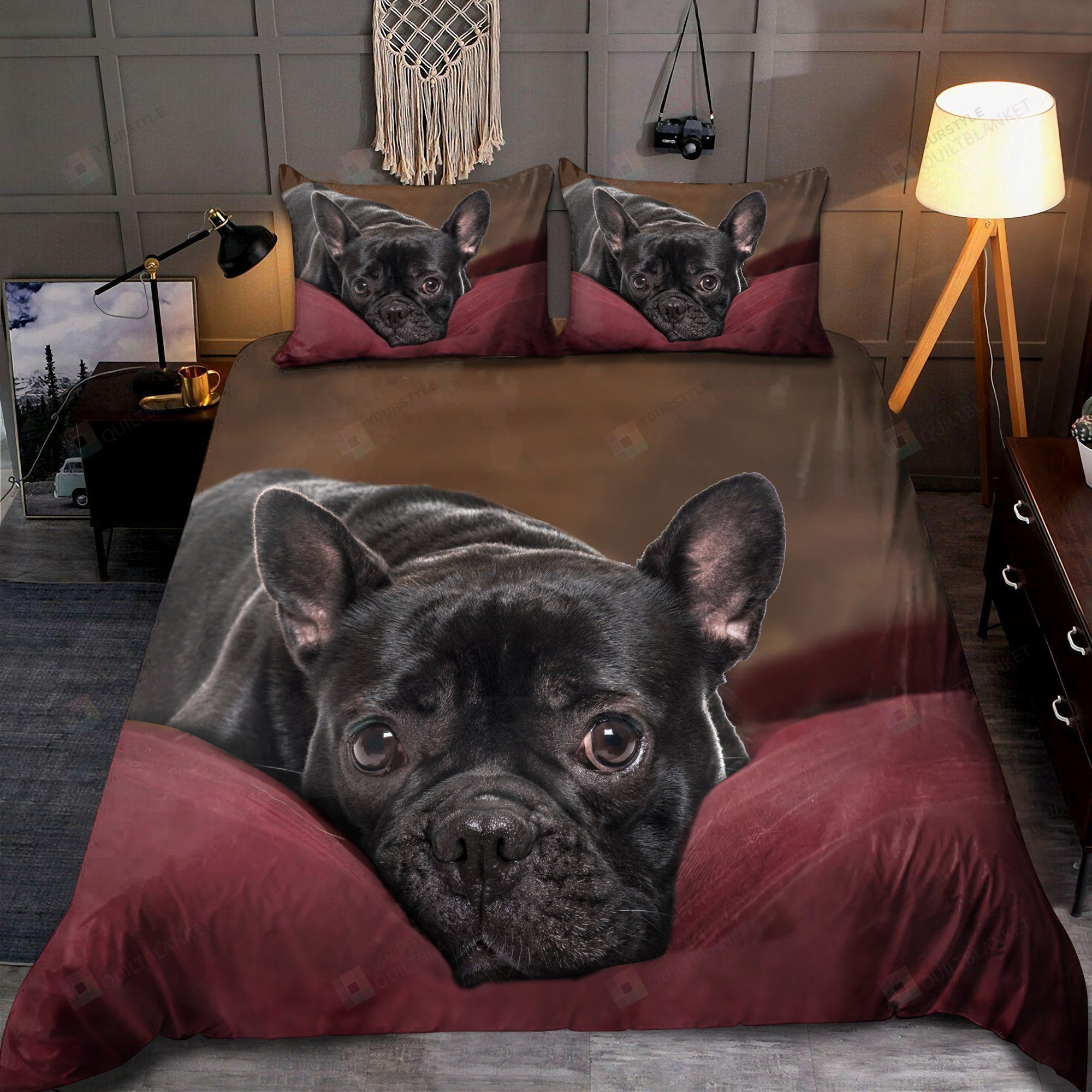 French Bulldog Bedding Set Bed Sheets Spread Comforter Duvet Cover Bedding Sets