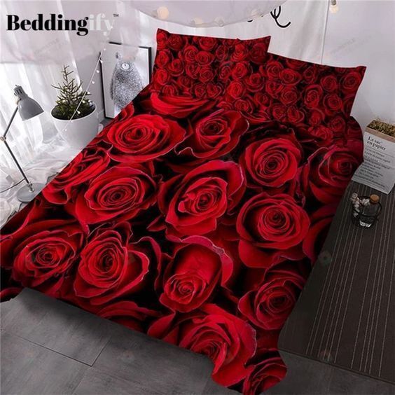 Natural Rose Flower Bedding Set Dhc03011840Dd