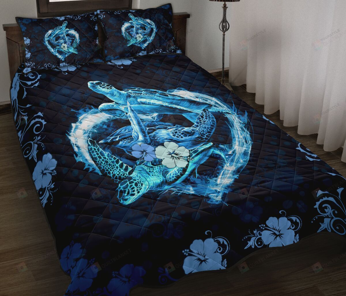 Turtle Quilt Bedding Set