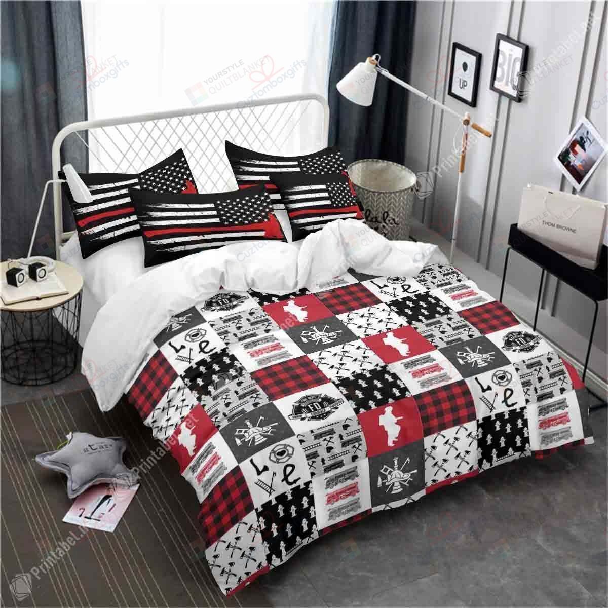 Firefighter Bedding Set (Duvet Cover & Pillow Cases)