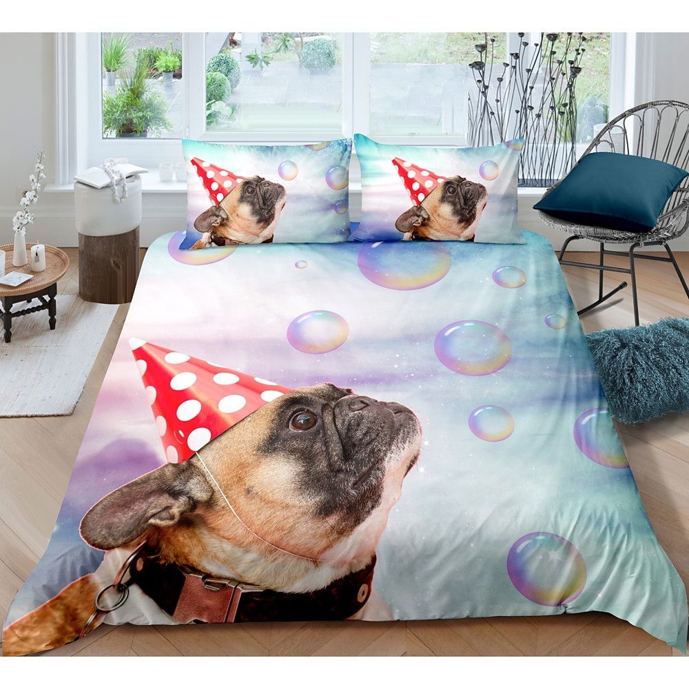 Pug Dog Bedding Set Bed Sheets Spread Comforter Duvet Cover Bedding Sets