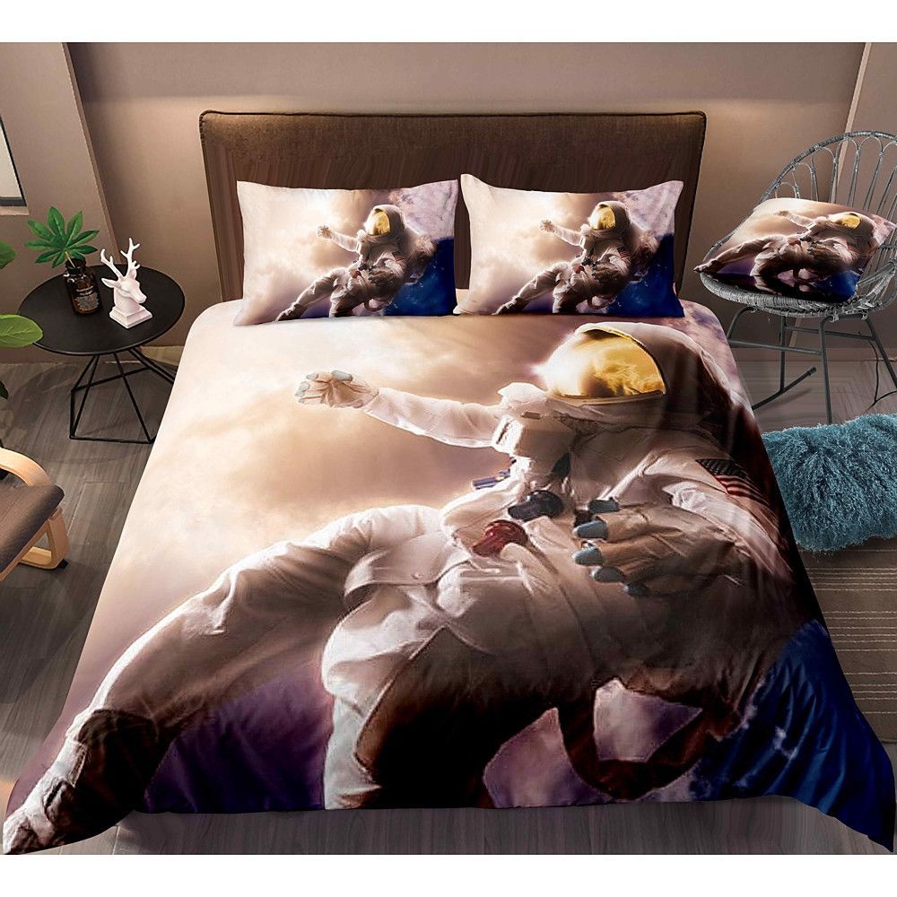 Astronaut Bedding Set Bed Sheets Spread Comforter Duvet Cover Bedding Sets