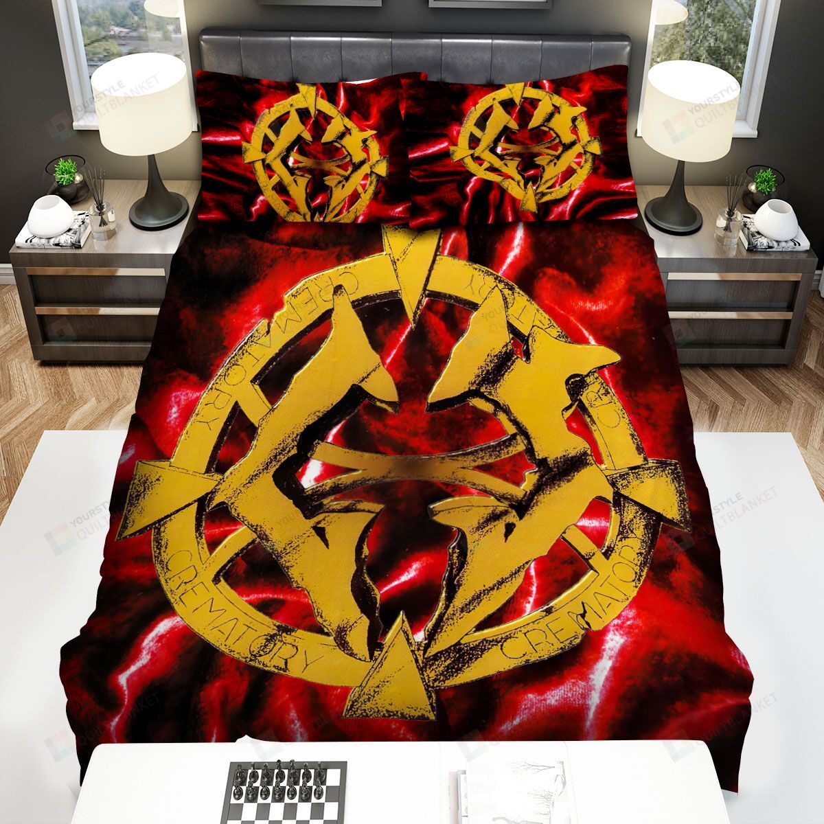 Crematory Symbol Bed Sheets Spread Comforter Duvet Cover Bedding Sets