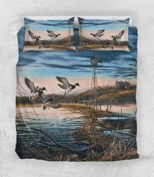 Hunting Duck Bedding Set (Duvet Cover & Pillow Cases)