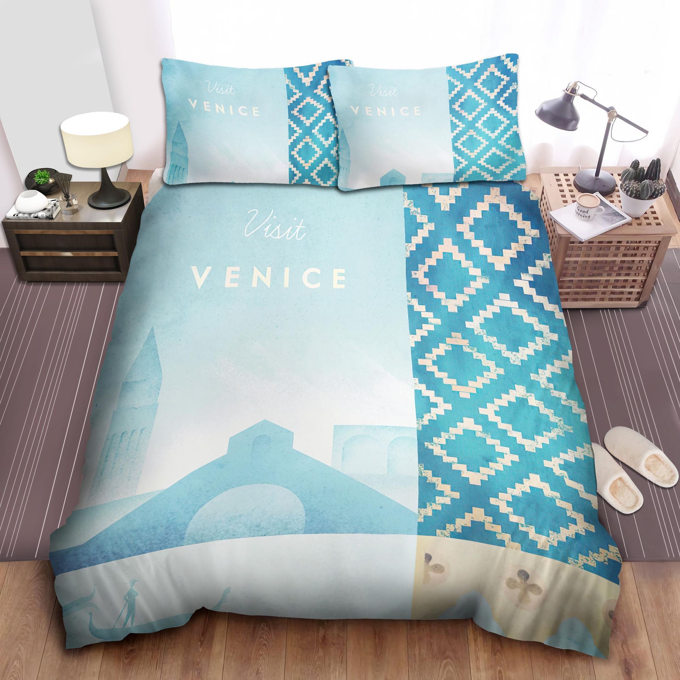 Venice Bed Sheets Spread Comforter Duvet Cover Bedding Sets