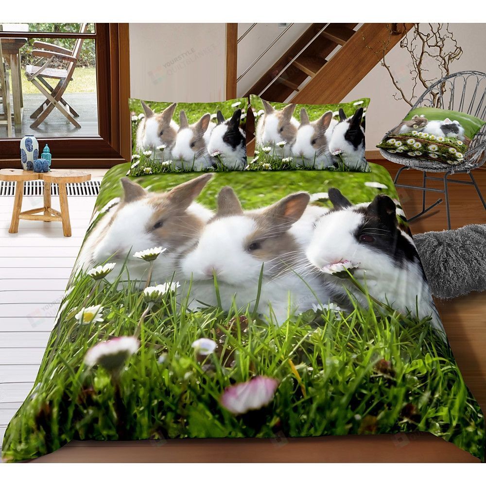 Easter Bunny Bedding Set Bed Sheets Spread Comforter Duvet Cover Bedding Sets