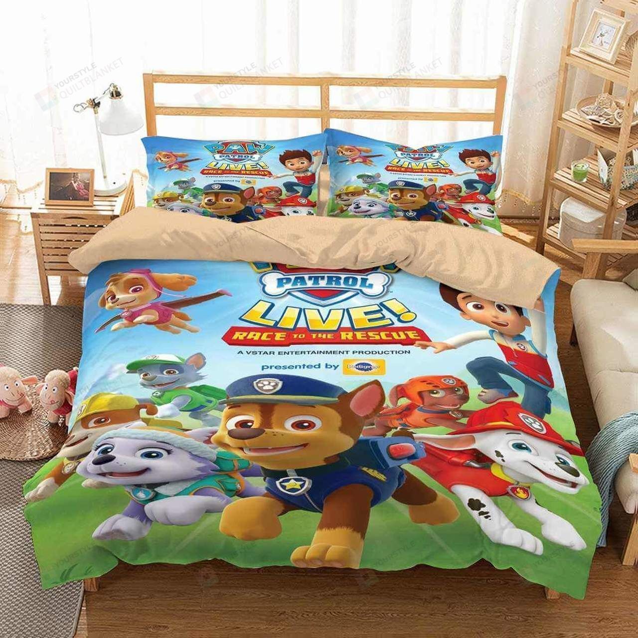 3d Paw Patrol Duvet Cover Bedding Set