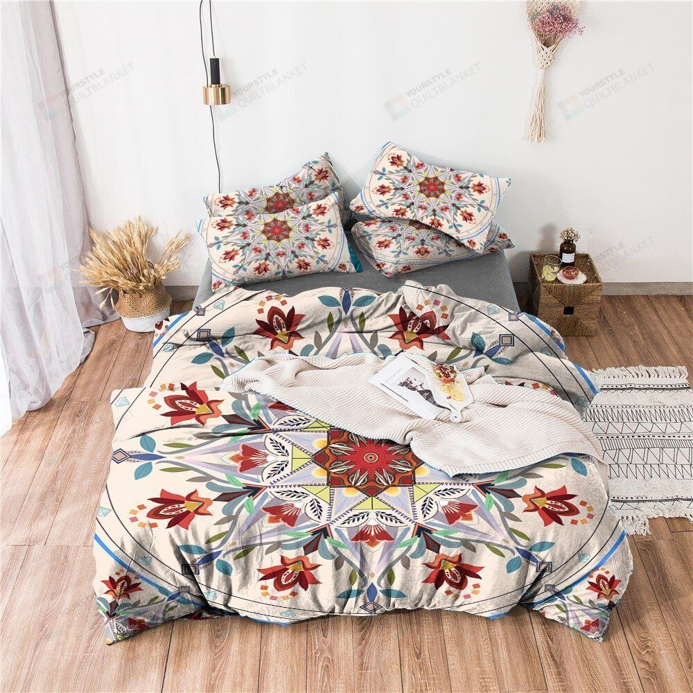 Flower Cotton Bed Sheets Spread Comforter Duvet Cover Bedding Sets