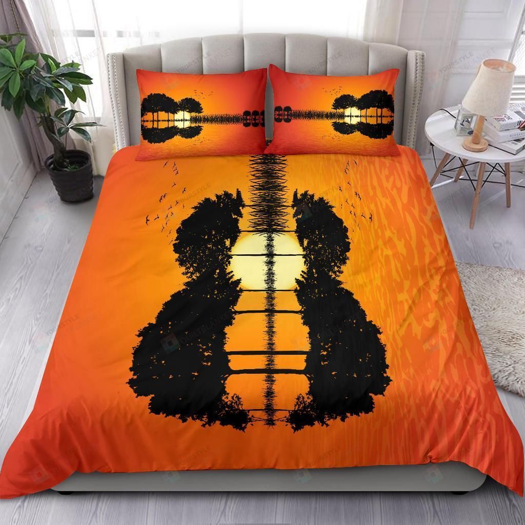 Guitar Island Duvet Cover Bedding Set