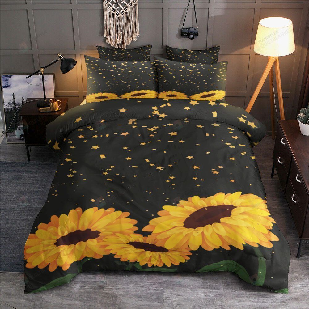Sunflowers Under The Stars Bedding Set (Duvet Cover & Pillowcases)