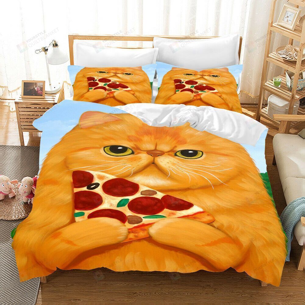 Cat Cotton Bed Sheets Spread Comforter Duvet Cover Bedding Sets