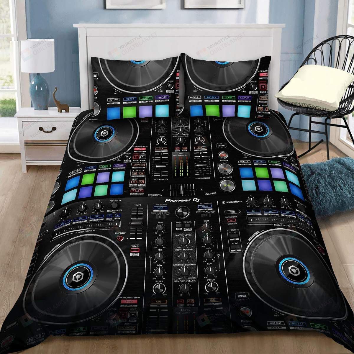 Music Cool Dj Mix 3d Duvet Cover Bedding Set