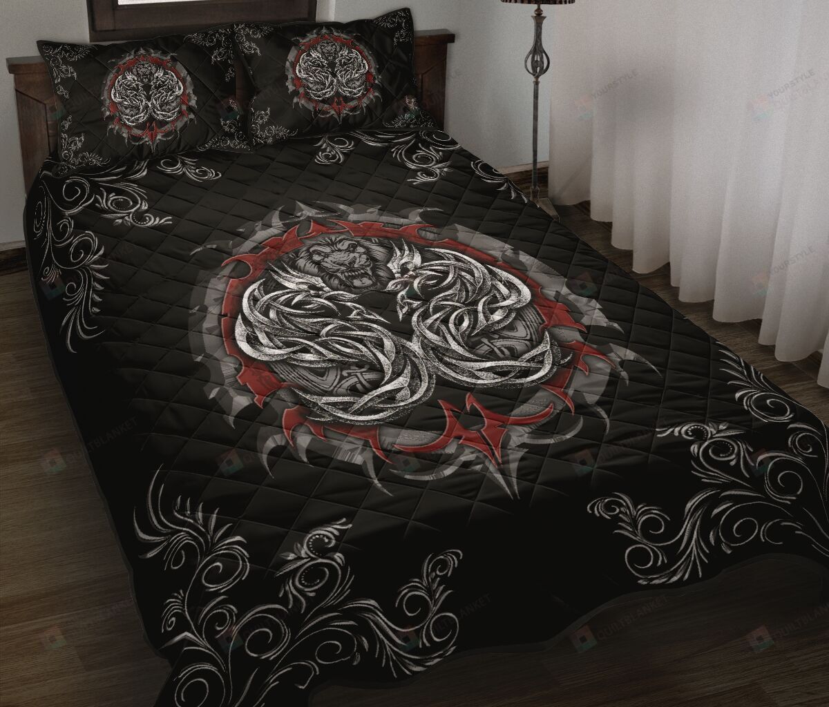 Dragon Celtic Style Quilt Bedding Set