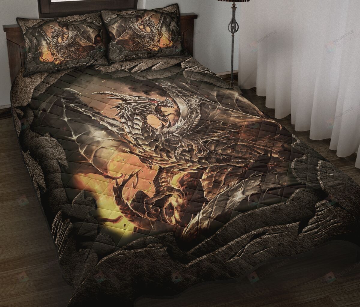 Dragon Art Quilt Bedding Set