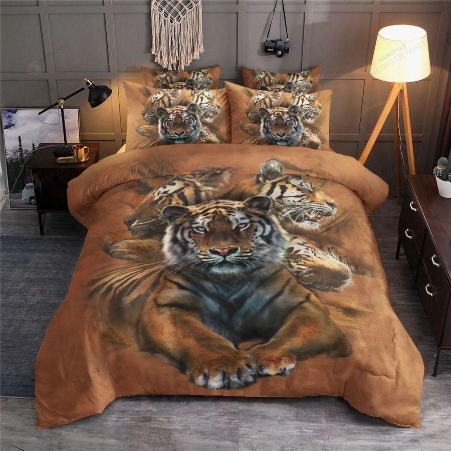 Tiger Power Bedding Custom Name Duvet Cover Bedding Set