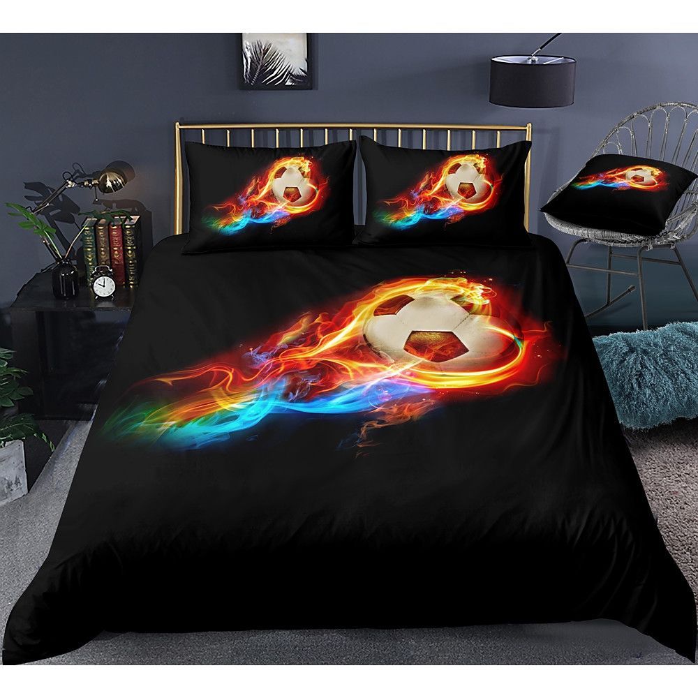 Football Bedding Set Bed Sheets Spread Comforter Duvet Cover Bedding Sets