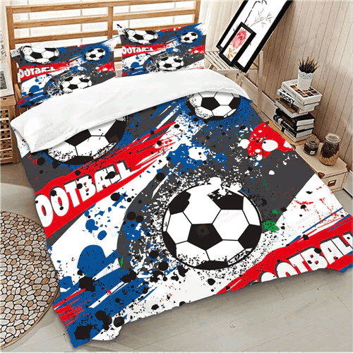 Football Cotton Bed Sheets Spread Comforter Duvet Cover Bedding Sets