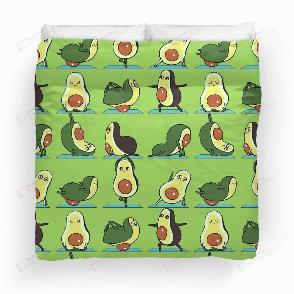 Avocado Yoga Duvet Cover Bedding Set