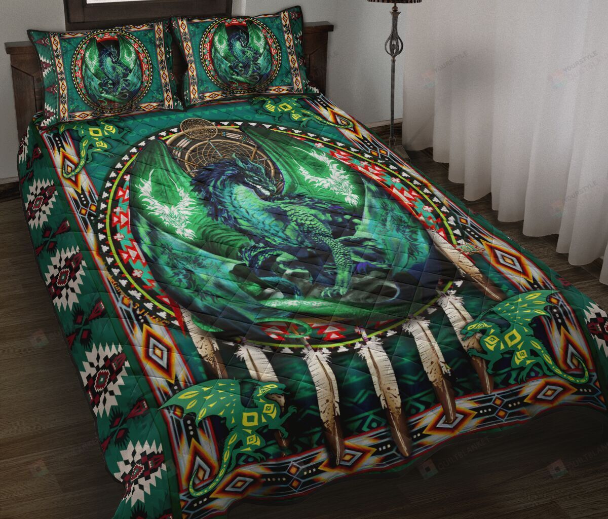 Dragon Quilt Bedding Set