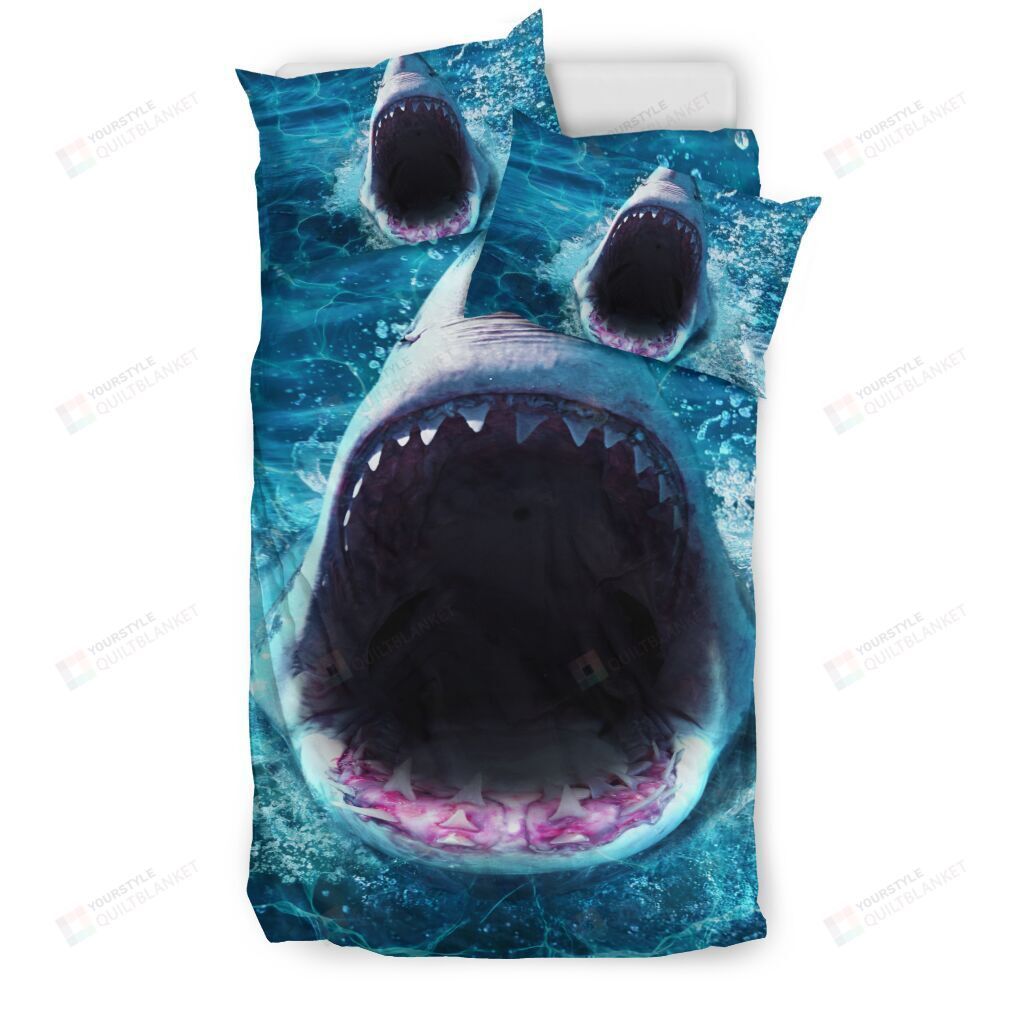 Shark Bedding Set Cotton Bed Sheets Spread Comforter Duvet Cover Bedding Sets