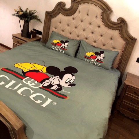 Mickey Mouse Gc Gucci Luxury Brand Type 13 Bedding Sets
