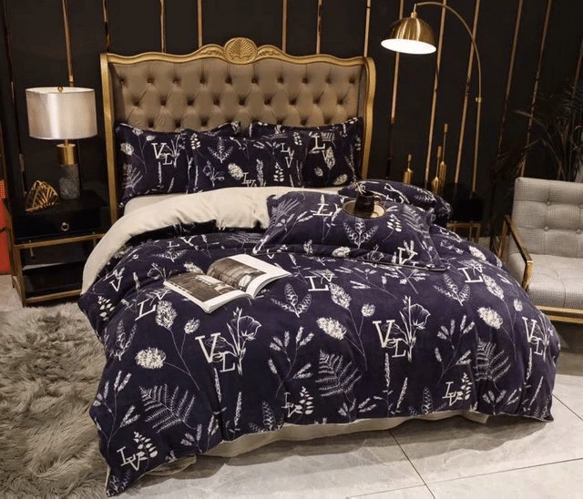 Lv Luxury Brand Lv Type 77 Bedding Sets Quilt Sets