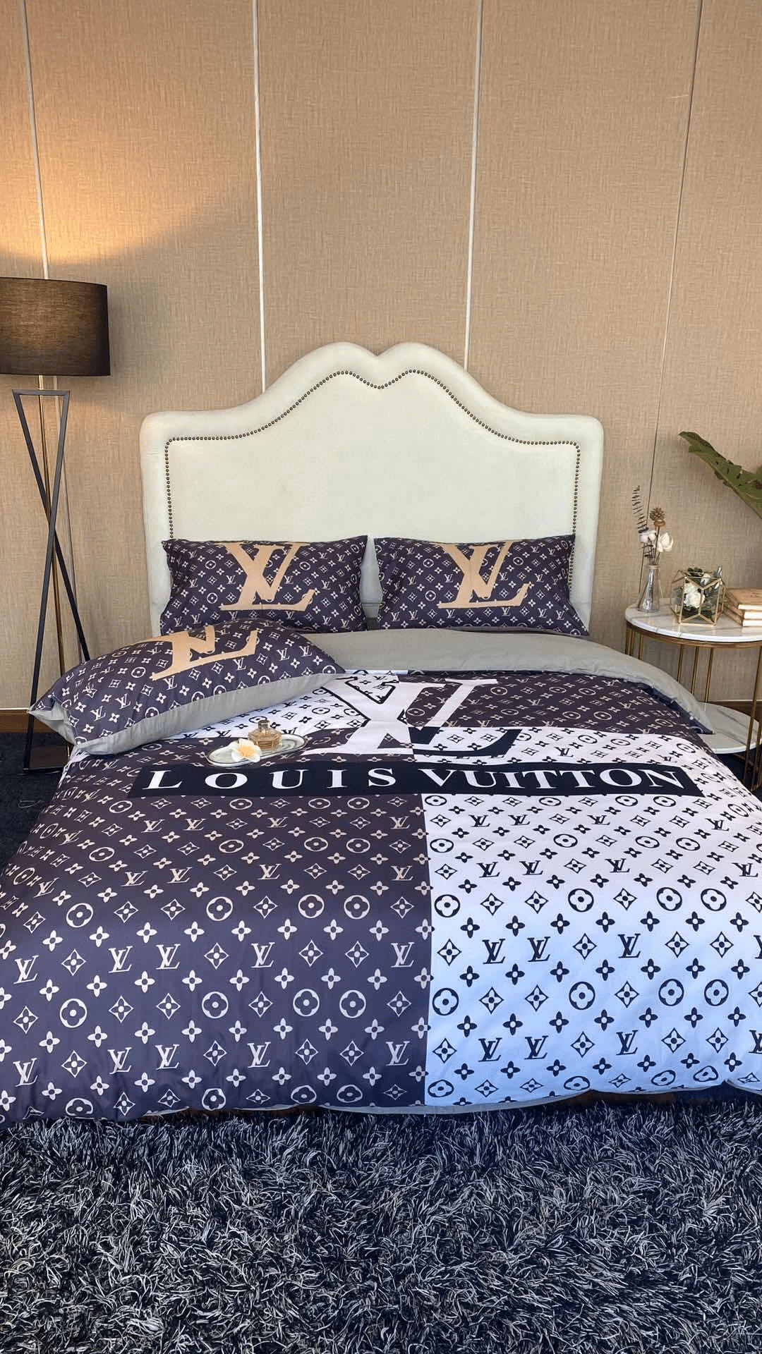 Lv Luxury Brand Lv Type 166 Bedding Sets Quilt Sets