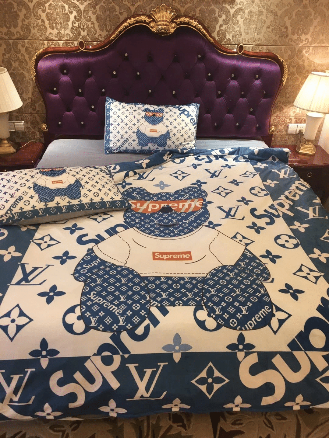 Lv S U P R E M E Luxury Brand Type 09 Bedding Sets Quilt Sets