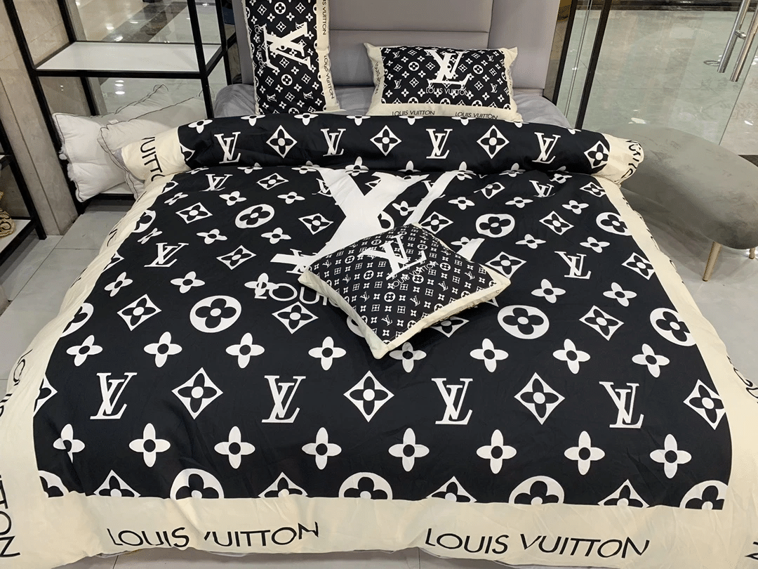 Lv Luxury Brand Lv Type 198 Bedding Sets Quilt Sets