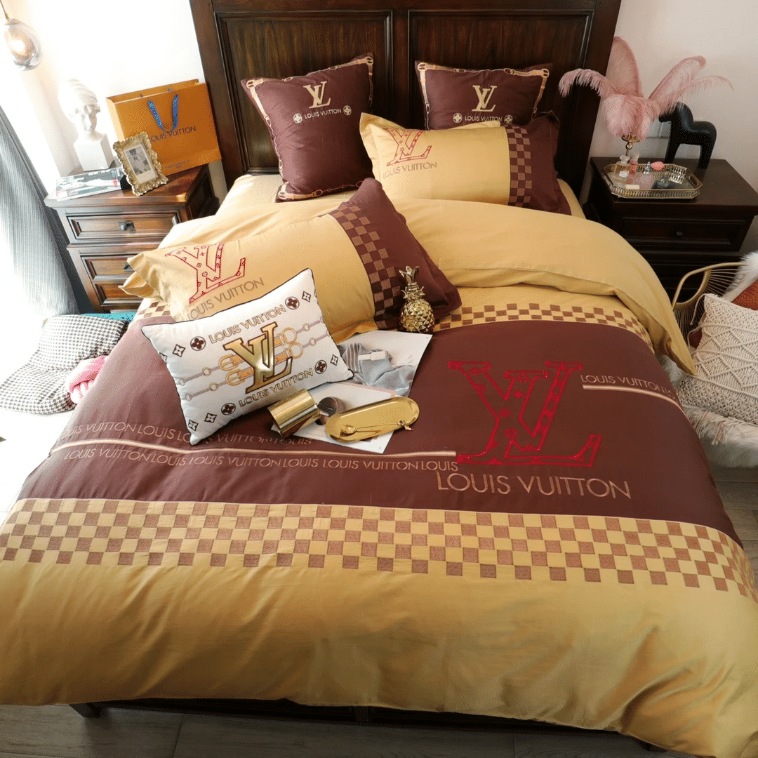 Lv Luxury Brand Lv Type 195 Bedding Sets Quilt Sets