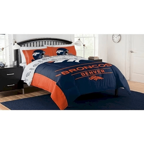 Denver Broncos Nfl Bedding Sets Duvet Cover Bedroom Quilt Bed