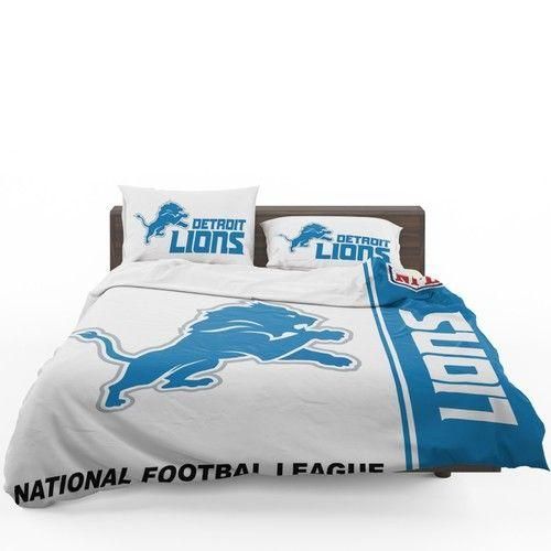 Nfl Detroit Lions 3d Duvet Cover Bedding Set Quilt Bed