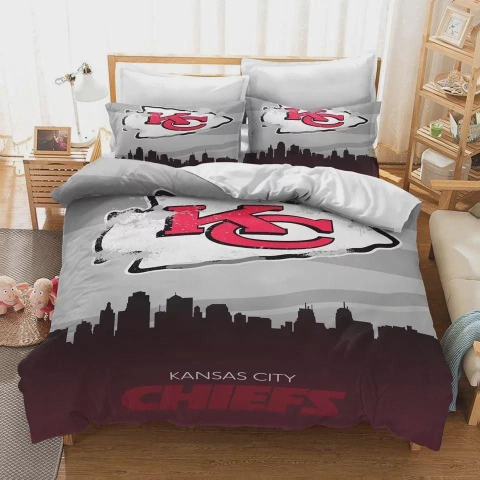 Kansas City Chiefs Nfl 3 Duvet Cover Quilt Cover Pillowcase