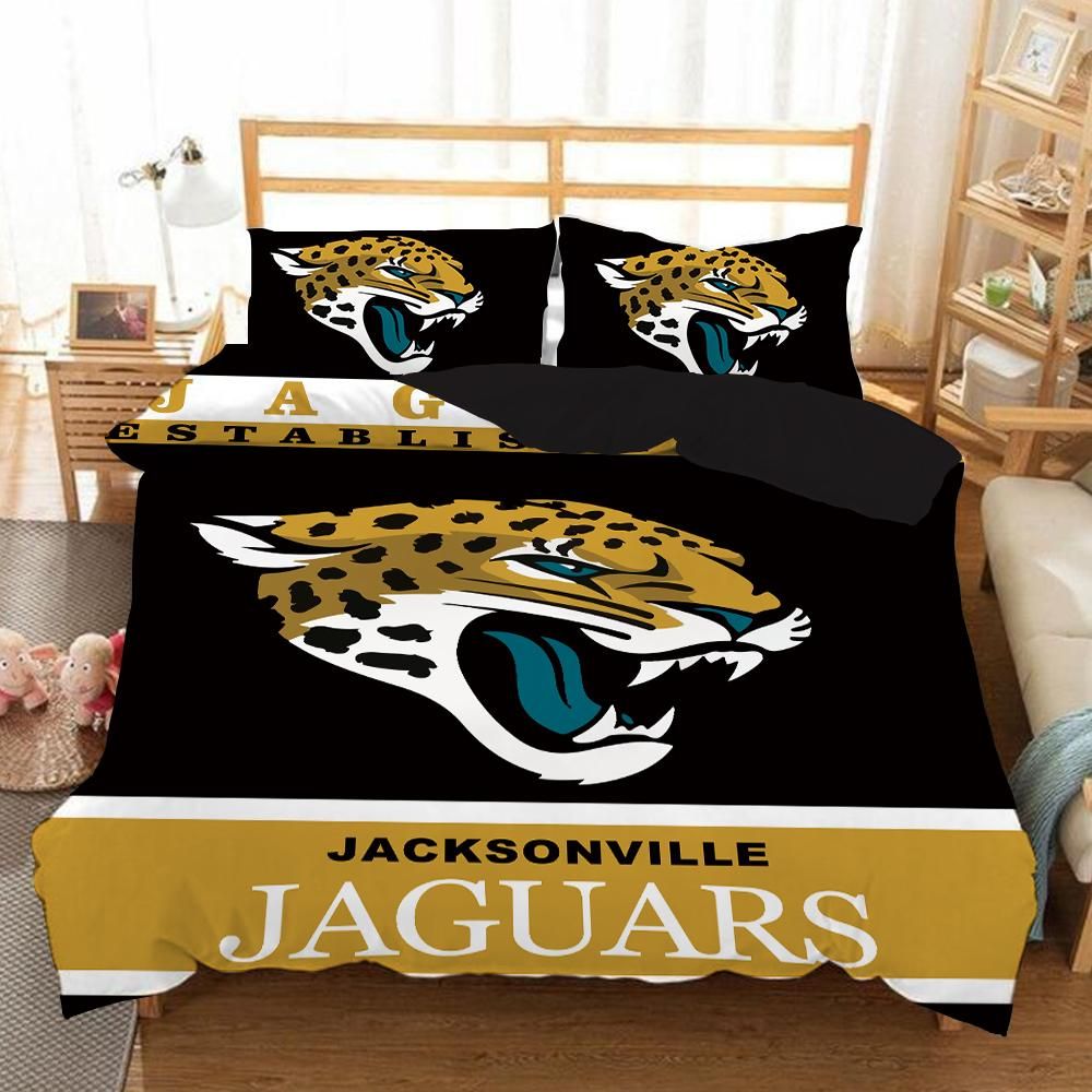 Jacksonville Jaguars Nfl 26 Duvet Cover Quilt Cover Pillowcase Bedding