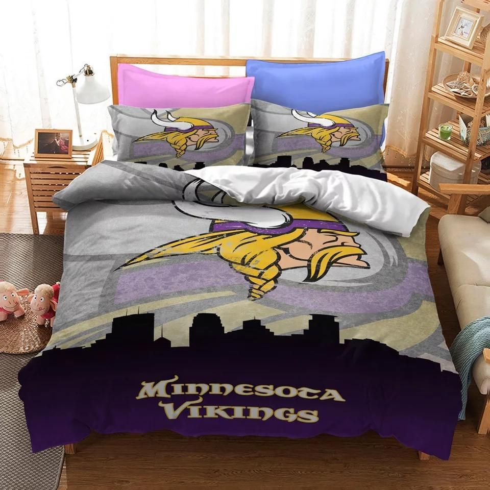 Minnesota Viking 102 215 87 In S Nfl 24 Duvet Cover Pillowcase Bedding
